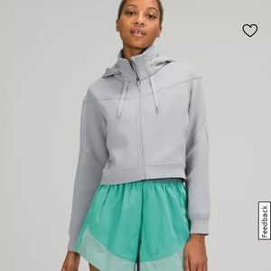 Lululemon Rogue renegade zip hooded jacket size 4 Rhino Gray